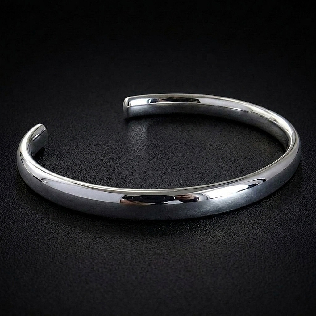 David Jonns Handmade Slim Silver Cuff