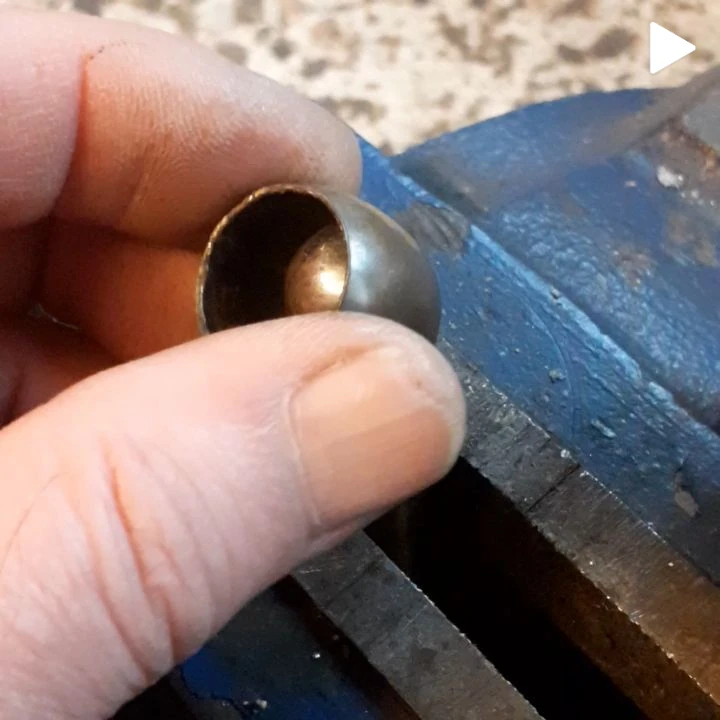 Doming an 18ct gold ring
