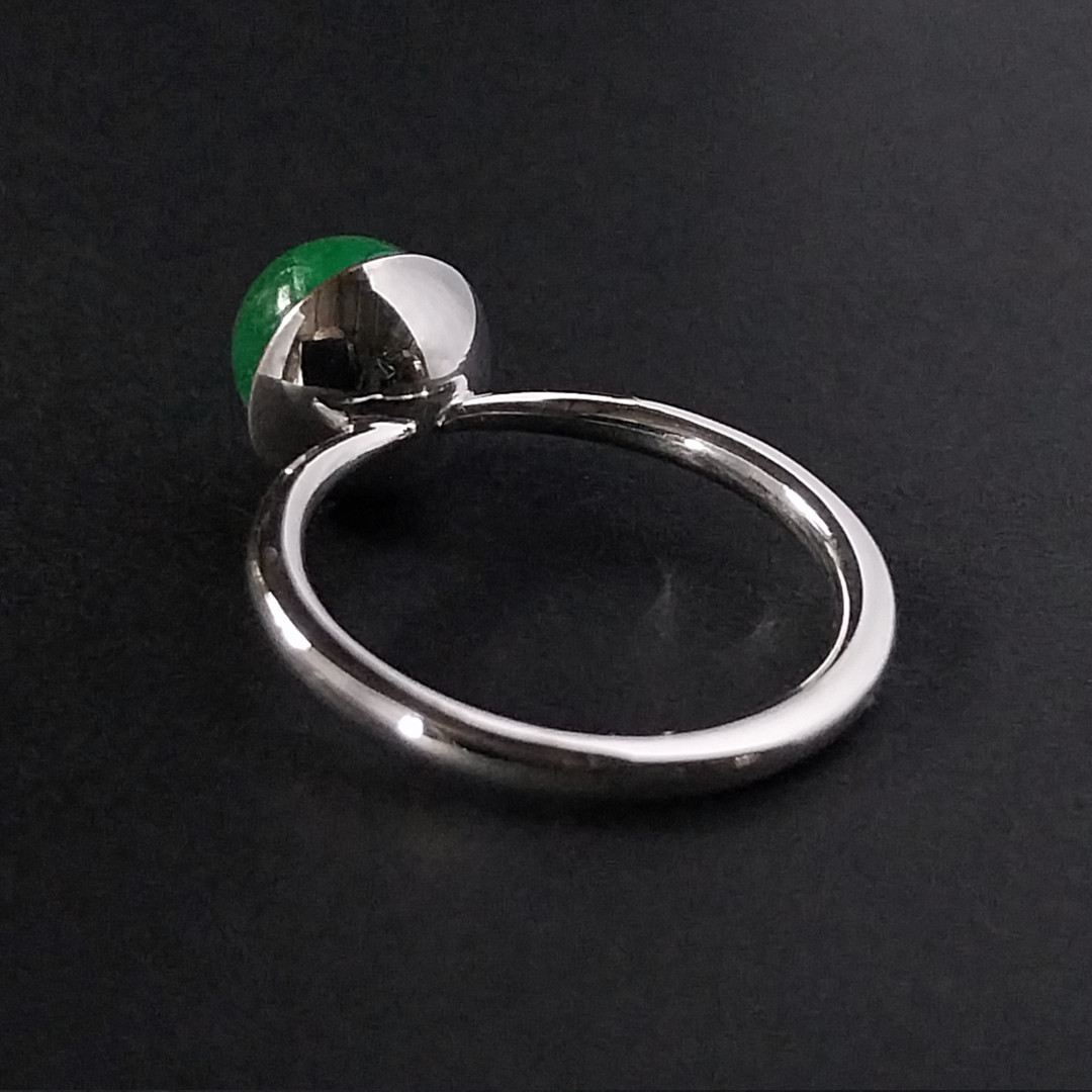 Jade Sphere Stacker Ring Jade Sphere Stacker Ring