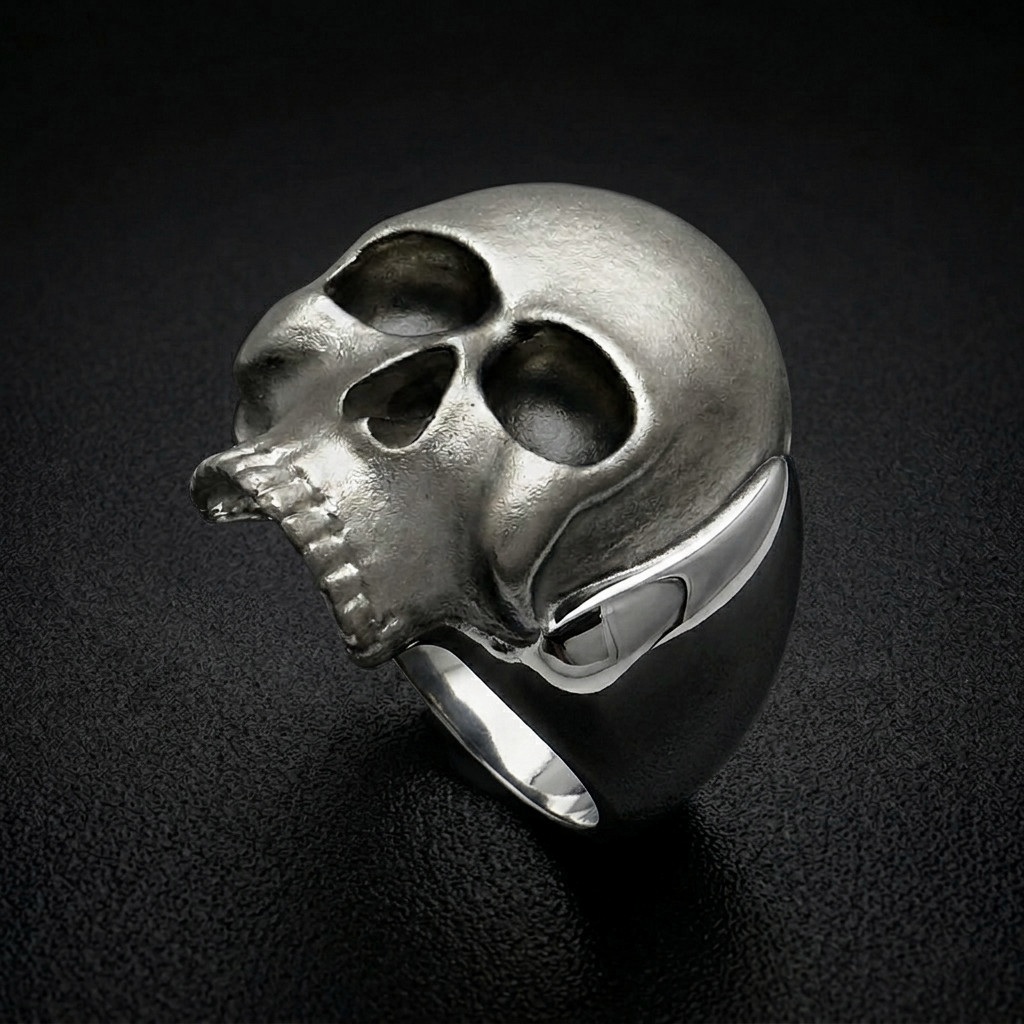 Silver Skull Ring