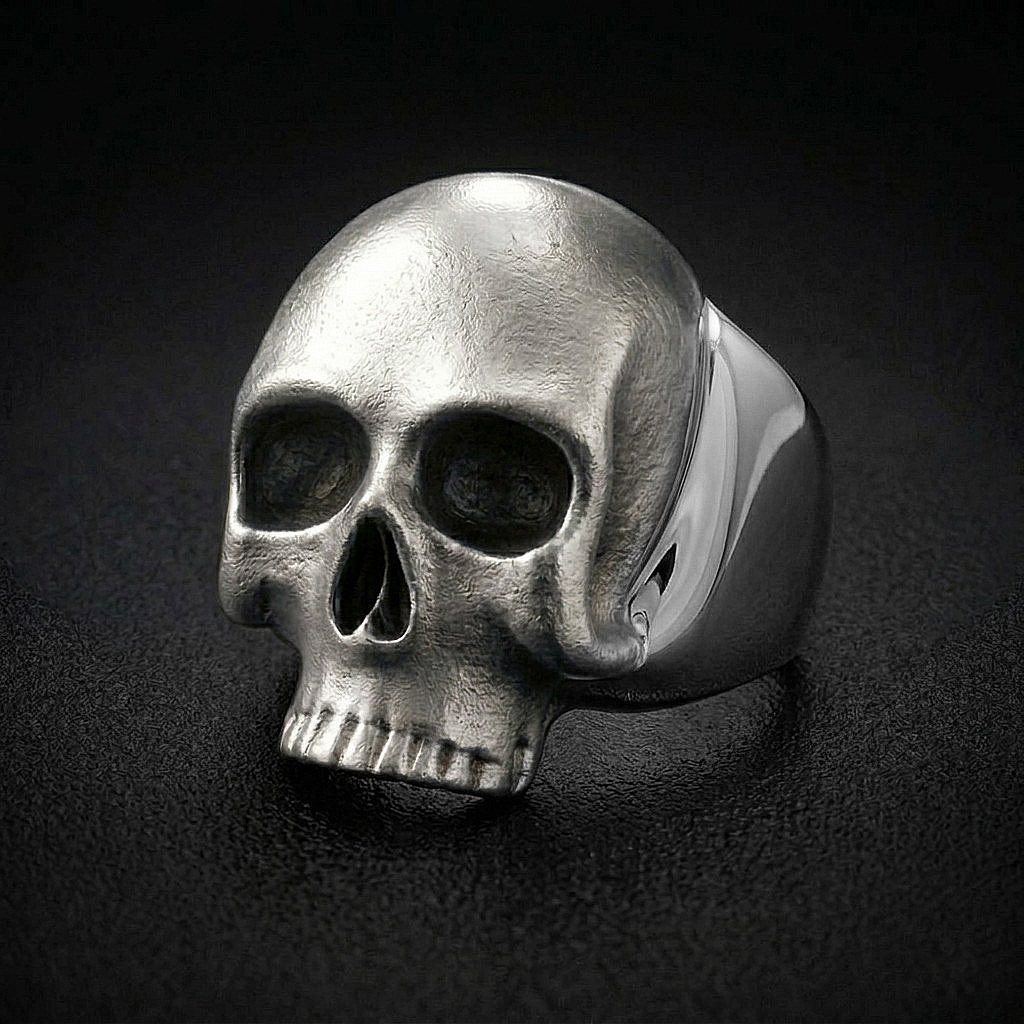 David Jonns Silver Skull Ring