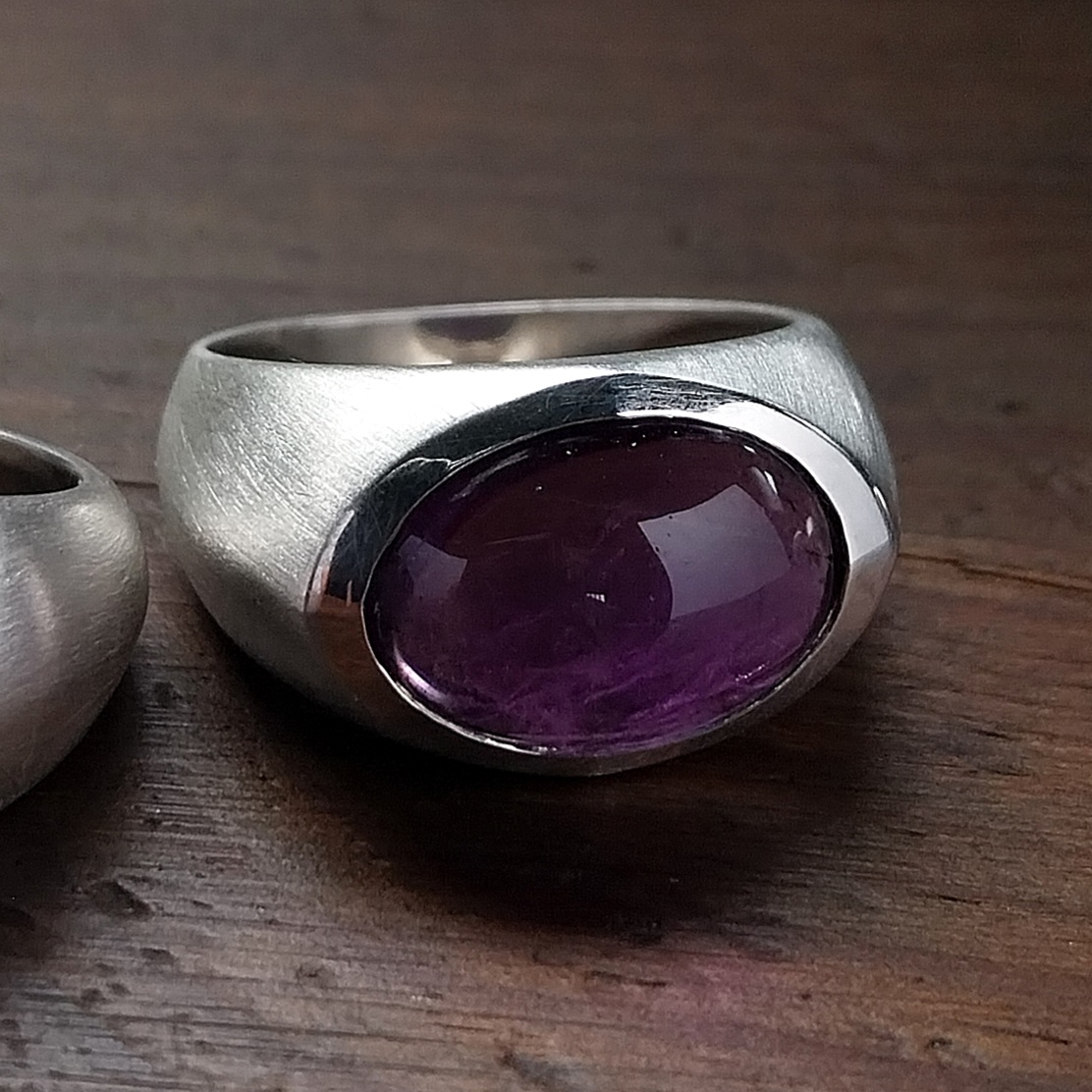 Amethyst Dome Ring
