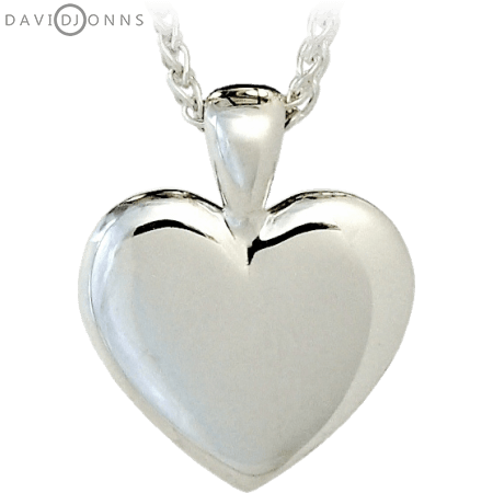 David Jonns Silver Heart Pendant