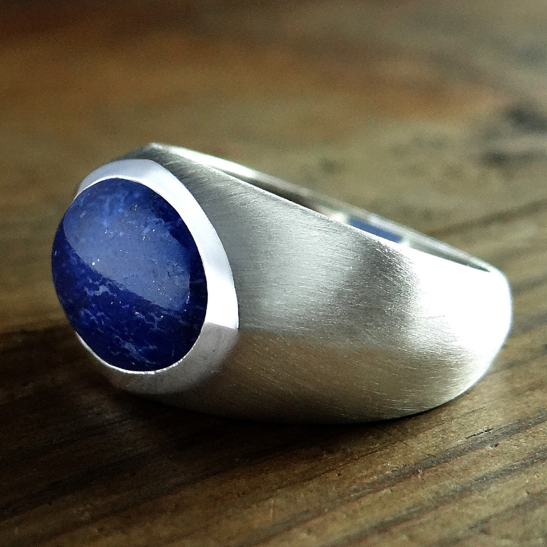 David Jonns Lapis Dome Ring