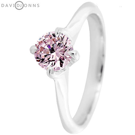 David Jonns Pink Sapphire CZ Talon Ring