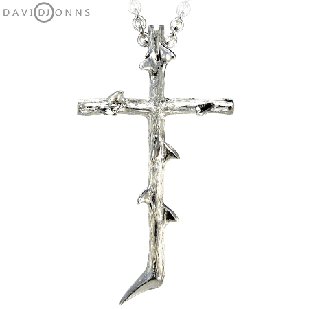 David Jonns Thorn Crucifix Pendant