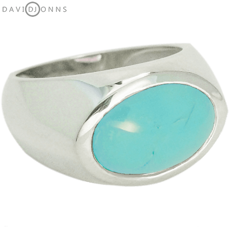 David Jonns Turquoise Dome Ring