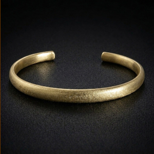 9ct Gold Slim Frosted Cuff