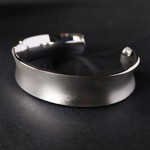 Sterling Silver Frosted Cuff