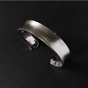 Sterling Silver Frosted Cuff