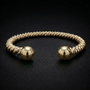9ct Gold Torsione Torque Bangle
