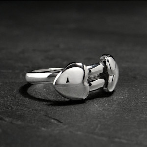 Silver Love Heart Ring