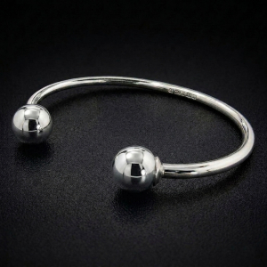 Sterling Silver Torque Bangle