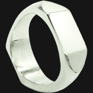 Midi Double Geo Signet Ring