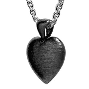 Puffed Heart Stone Pendant